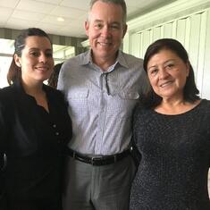 Here with Mir John Morales and Magda Bendana in his celebration of life December 2016