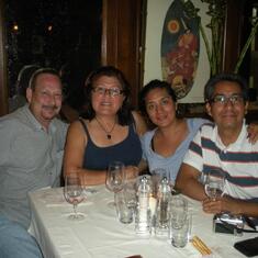 While in Venice with Aracely and Ricardo dinning out 