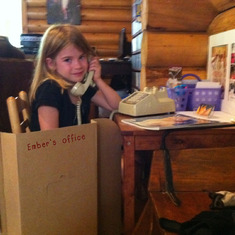 Ember's Office- The apple doesn't fall too far from the tree...