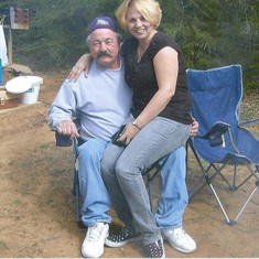 Ben and Daddy camping! My goodness we was fat! lol
