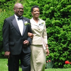 At Randolph and Lisa's Wedding in 2002