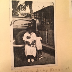 Mama, Randolph and Adell; 1937
