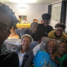 Uncle Randolph and Visiting Nieces, March 2019