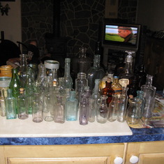 A sample of the bottles that were everywhere.