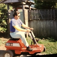 I’m sorry…still funny. Bought him a bigger mower. Lol