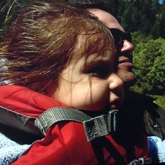 Jet boat on the Rouge River Poppy and Norah