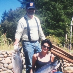 Randy and his favorite fishing partner Sara