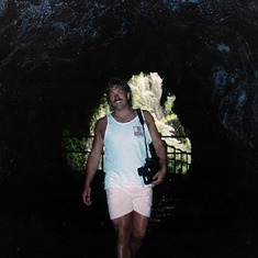 1st Year Anniversary trip to Kona.  In the Thurston Lava Tube.