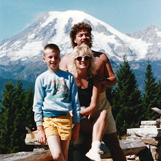 Lenny, Robin and Randy on a trip to Mount Rainier