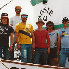 Susie Q crew getting ready to head to Alaska.  1990