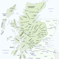 Scottish MacLean Clan map - Inner Hebrides