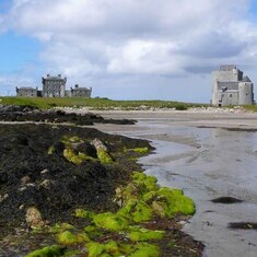 New Breachacha Castle (left) and Old Breachacha Castle (right), both once held by the Macleans