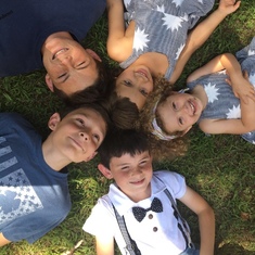 Cousins: Colton, Cameron and Christian Helton and Lía and Mei FieldenCalle.