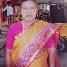 Mummy during the days she was with her grand children at Nampally 