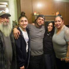 Uncle Moe, Raul's step-daughter Nadia, wifey & sister in law Rachel