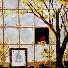 Susan's beautiful painting of the Columbarium