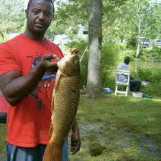 Only man I know that caught fish when nobody else was. Indian Lake carp fishing