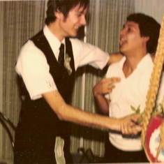 Ray n Jim Dancing at Jims Wedding 1 1981