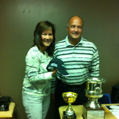 Yolanda & Mike - Viewing new "Ray's Cup" golf award Oct 2012