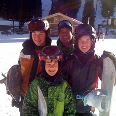 ski photo kids and ray
