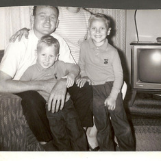 Ray with Dad and brother Mike