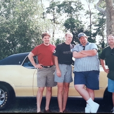 Ray, Mike, Frank and Glenn's 72 Cutlass Supreme July 1997