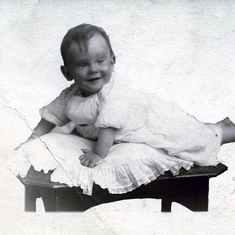 Baby portrait sent to his father in the trenches