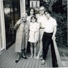 1975, with Dorry's mother, Elizabeth