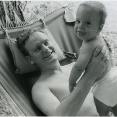 Fatherhood! (with Jeremy, 1957)
