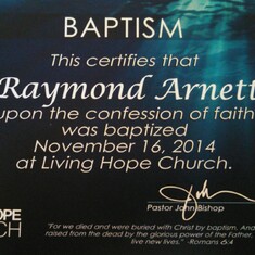 Confession of faith and Baptism.