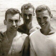 With his brothers, Walter & Daniel Polett (My father)
