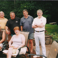 L-R: Seated, Janny Gilbert , Ann Lewing;    Standing: Bob Lewing, Ray, Don Bailey, Mike St George