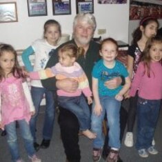 Daddy and 6 of his 16 grand children