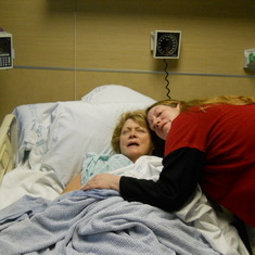 mom and me after her surgery