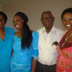 Mama with her late husband, Prof. Ewelukwa, daughter Anuli Anyaechebelu and grand-daughter Ijeoma