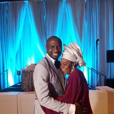 Mother and Son share a dance at son, Oforbuike's wedding