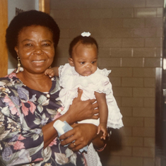Mama with grand daughter Chinwe Simone Anyachebelu