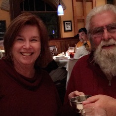 34th wedding anniversary dinner, Rebecca & Richard