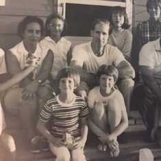 Bud Sager (Shirlee's brother) visits with his family from Panama