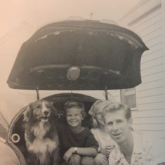 Laddie often rode in the trunk