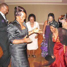Aunty Regie and her kwakou take over the dance floor