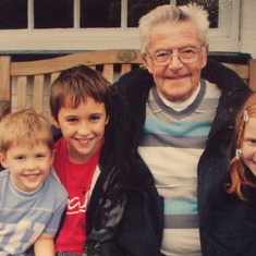 Ben, Jack, Grandad (Reg) & Ellie