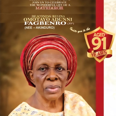 Dcns. Regina Omotayo Adunni Fagbenro
