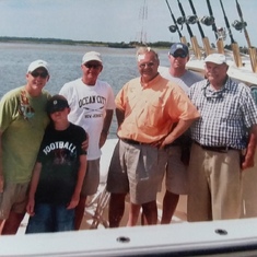 Remembering the good times
 with family at the Jersey shore and our fishing excursions. Those were the days. Love from California