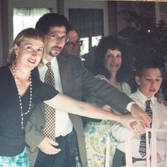 Renee with Barry and cousins