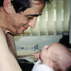 with Lahav -his first grandchild