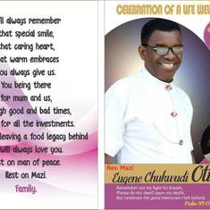 Served as Pastor: Assemblies of God
Emene Enugu
Umudim Nnewi