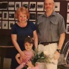 Jim and Shirley at Jessica's first (and last) dance recital!!