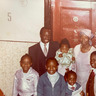 Rev Barnabas and Elizabeth Lekwat and their 5 children in Manhattan NY, 1982