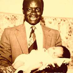 Naming ceremony for the Lekwats's first daughter, Igbaja, Kwara state, 1974